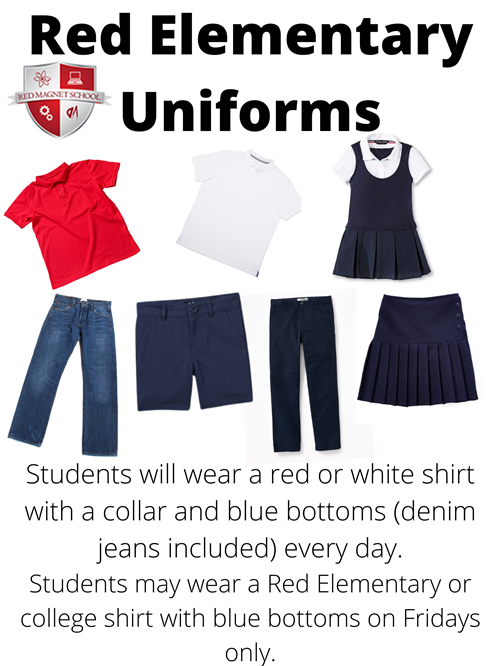 Red Elementary Uniforms